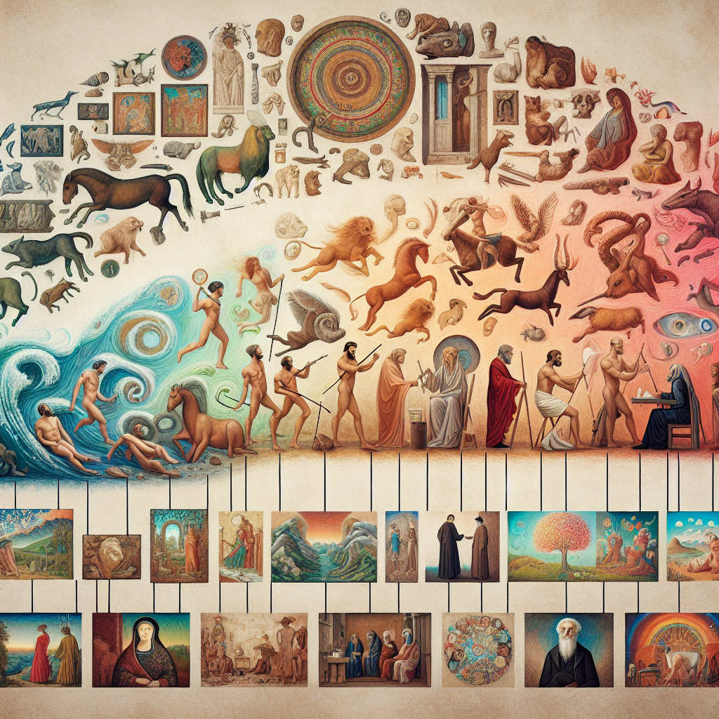 La evolución de los cuadros estéticos a lo largo de la historia del arte