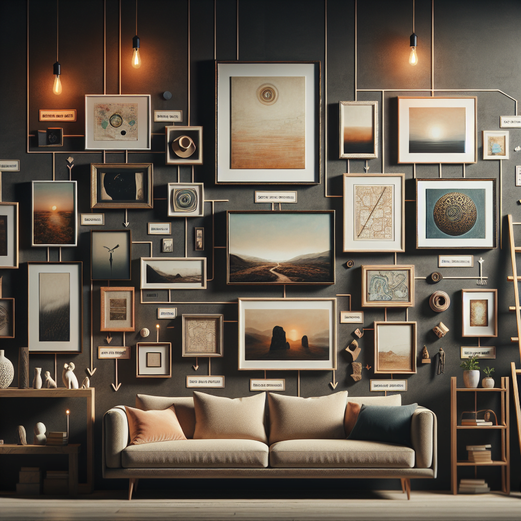 Cómo crear una galería de cuadros para pared en tu casa: ideas y recomendaciones