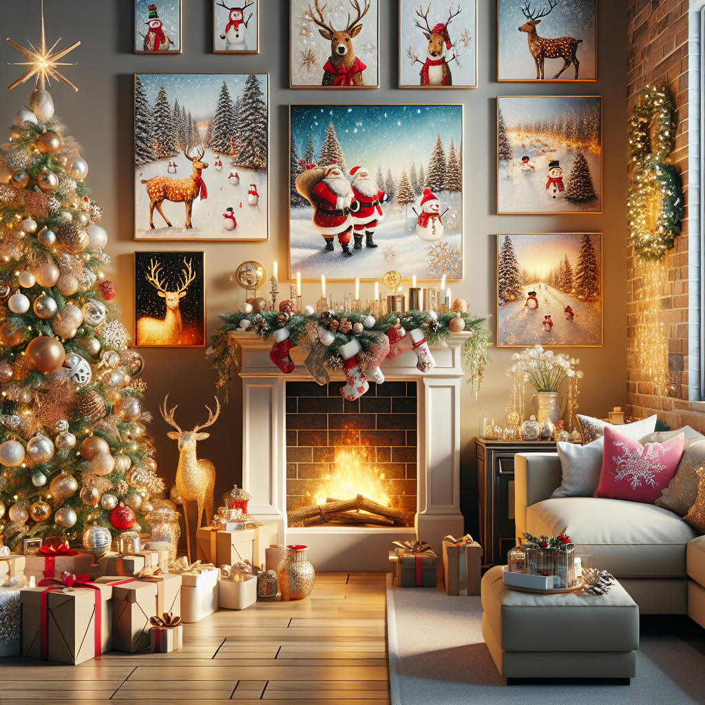 Cómo decorar tu hogar con cuadros de navidad