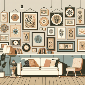 Consejos para crear una galería de cuadros decorativos en casa