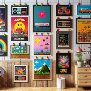 Ideas creativas para exhibir pósters de Mario Bros en tu hogar