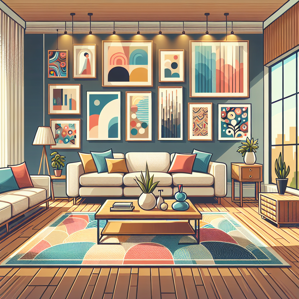 Ideas para decorar la sala con cuadros modernos