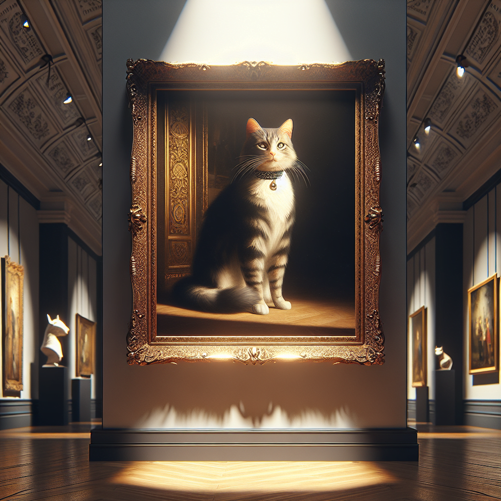 La elegancia de los cuadros de gatos: una obra de arte a tu alcance