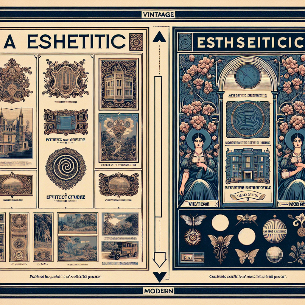 La evolución del poster de aesthetic: de lo vintage a lo moderno