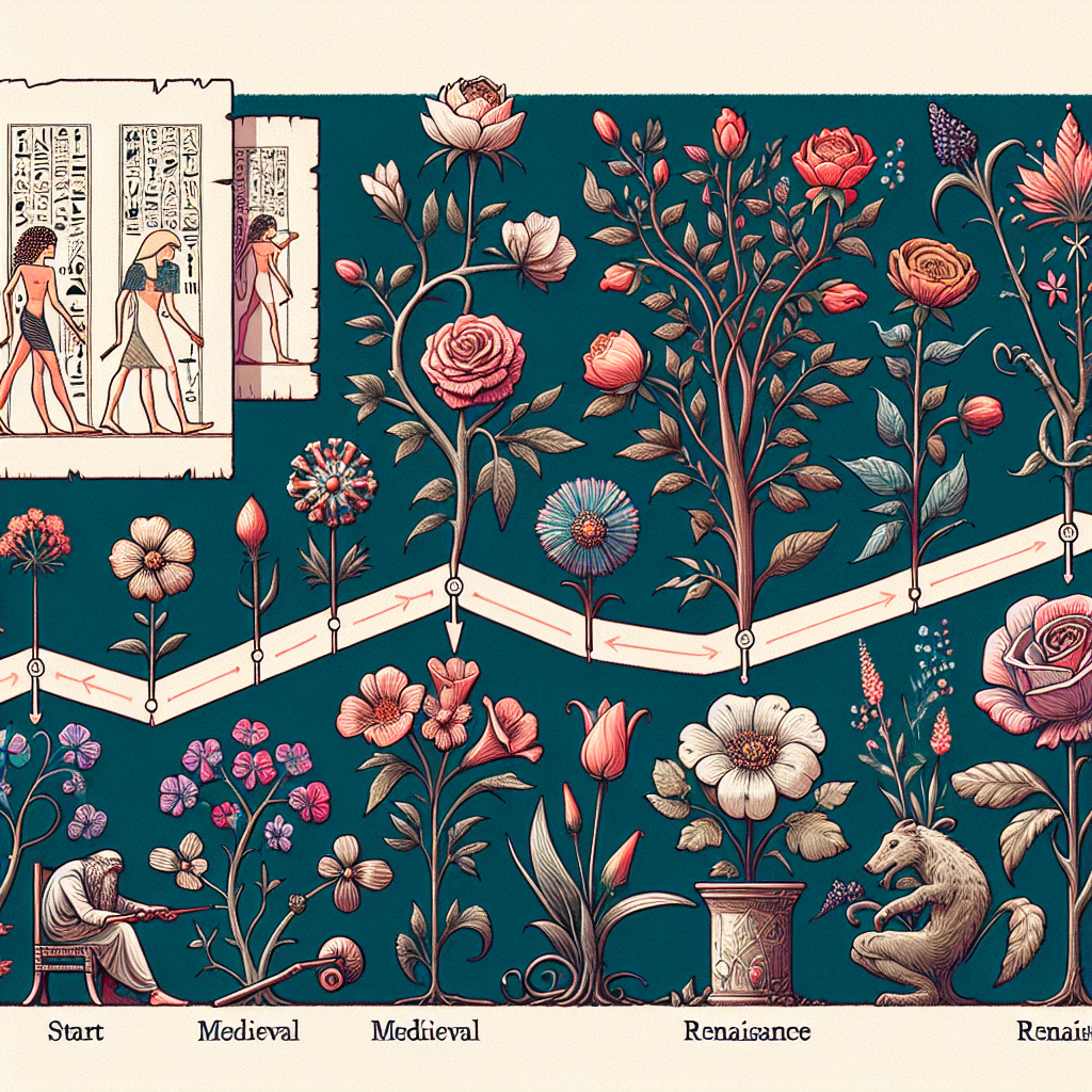La historia y evolución de los cuadros de flores en el arte
