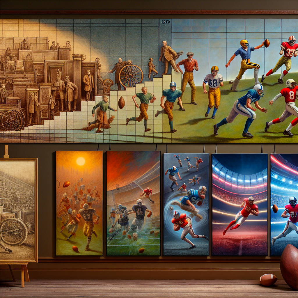 La historia y evolución de los cuadros de fútbol en la decoración