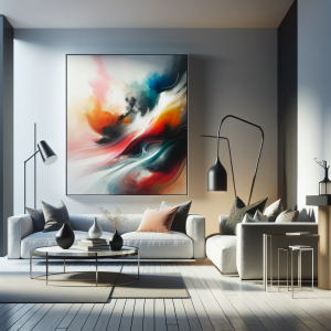 La influencia de la pintura abstracta en la decoración interior: Cuadros que transforman espacios