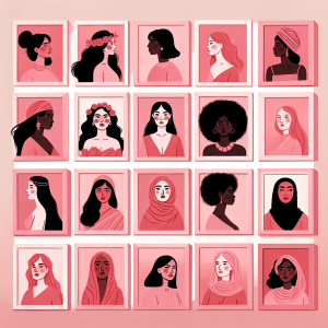 Mujeres en cuadros rosas: una mirada a la representación en el arte