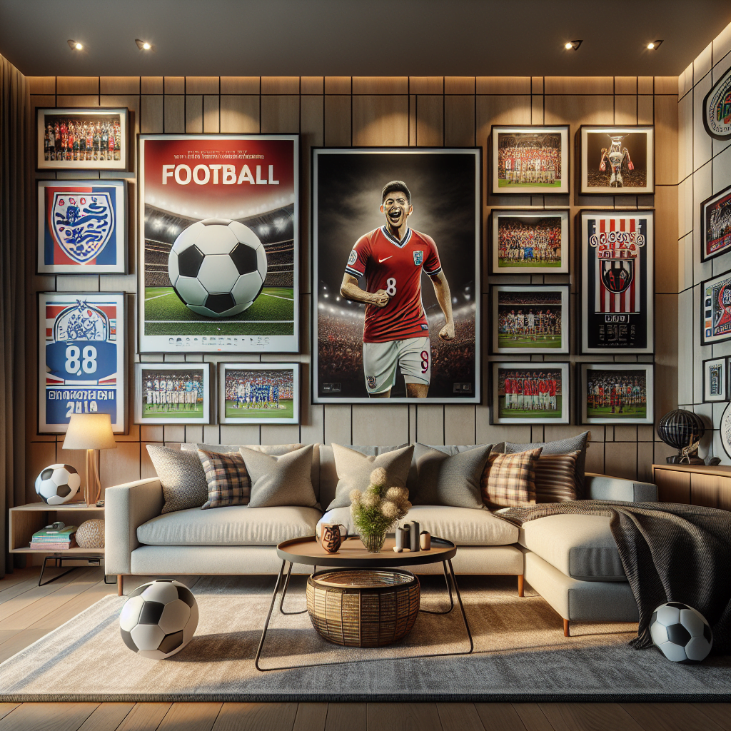 Cómo combinar cuadros de fútbol con la decoración de tu hogar