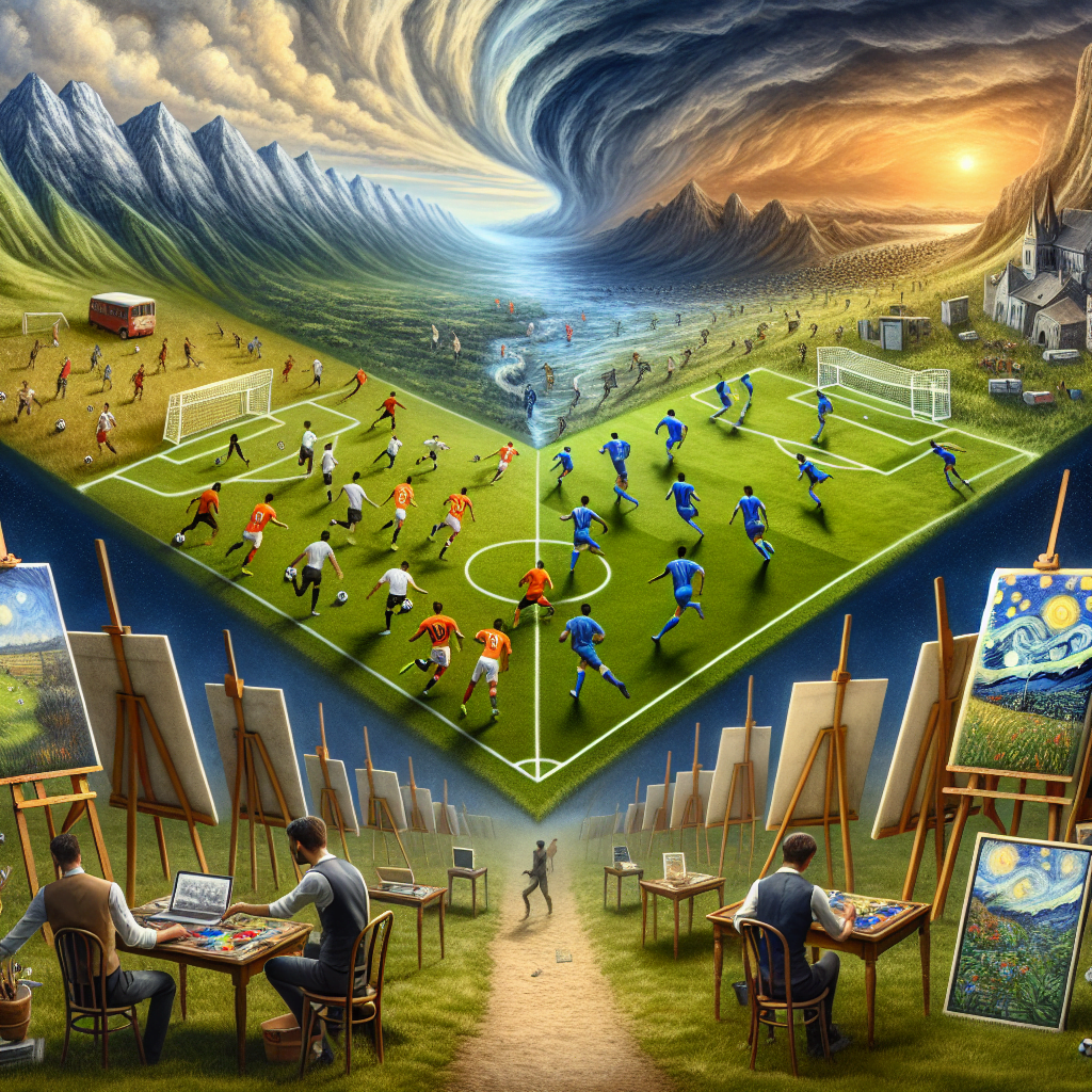 La conexión entre el arte y el fútbol a través de los cuadros
