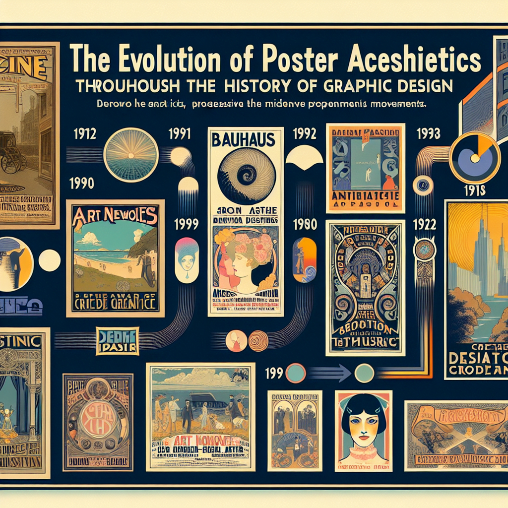 La evolución de la estética del póster a lo largo de la historia del diseño gráfico