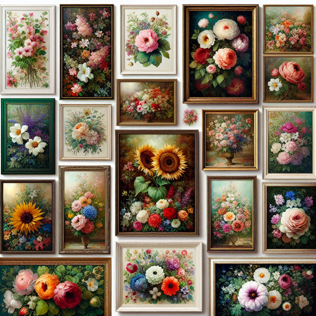 Los mejores cuadros de flores para decorar tu hogar