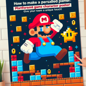 Cómo hacer un póster personalizado de Mario Bros: ¡Dale un toque único a tu habitación!