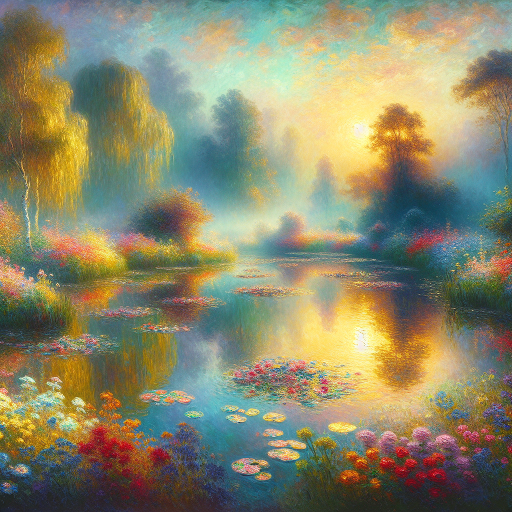 La técnica de Monet: explorando el uso de la luz y el color en sus cuadros
