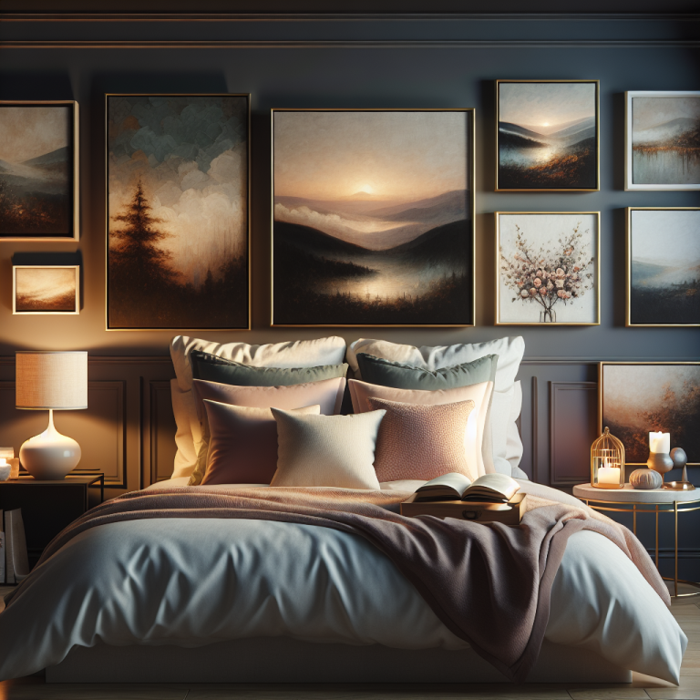Cómo crear un ambiente relajante con cuadros en tu dormitorio