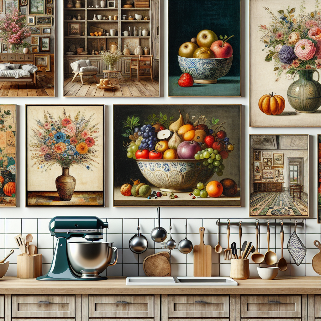 Ideas de cuadros para dar un toque artístico a tu cocina