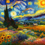 Los colores vibrantes y la intensidad emocional en los cuadros de Van Gogh