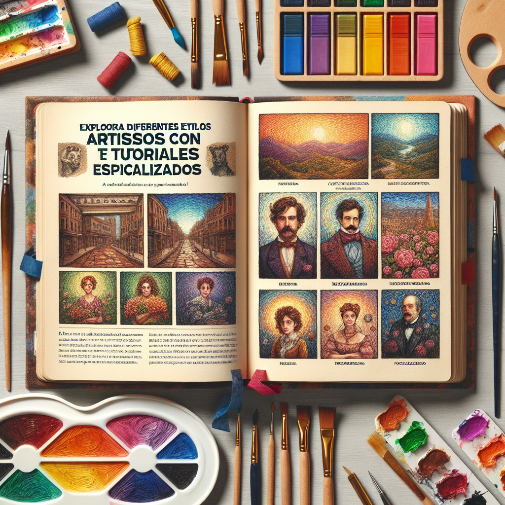Explora diferentes estilos artísticos con tutoriales especializados