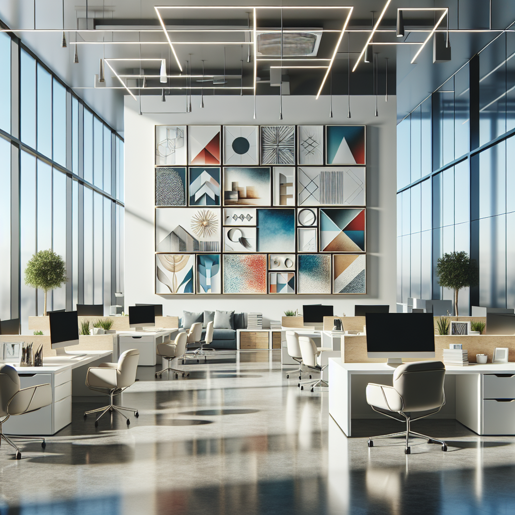 Cómo integrar cuadros personalizados en oficinas y espacios de trabajo modernos