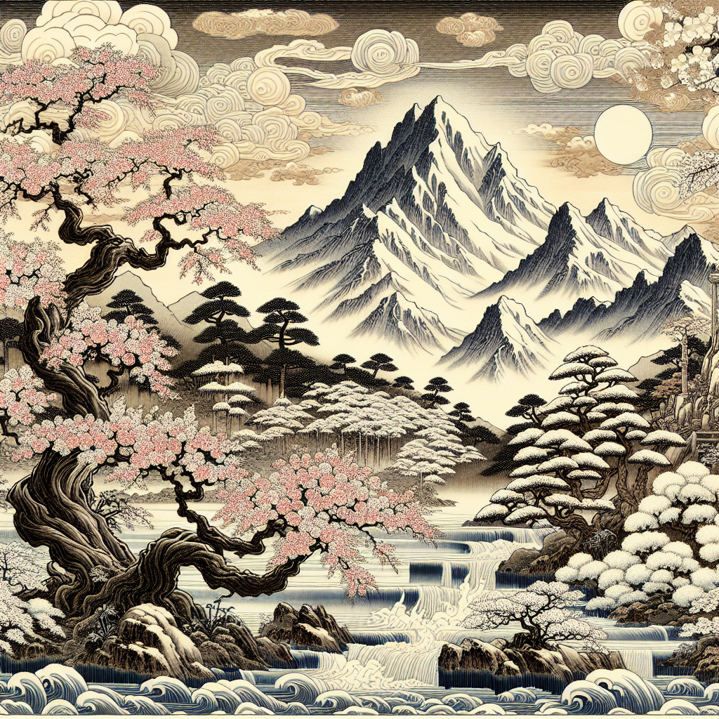 La majestuosidad del arte japonés en cada trazo.