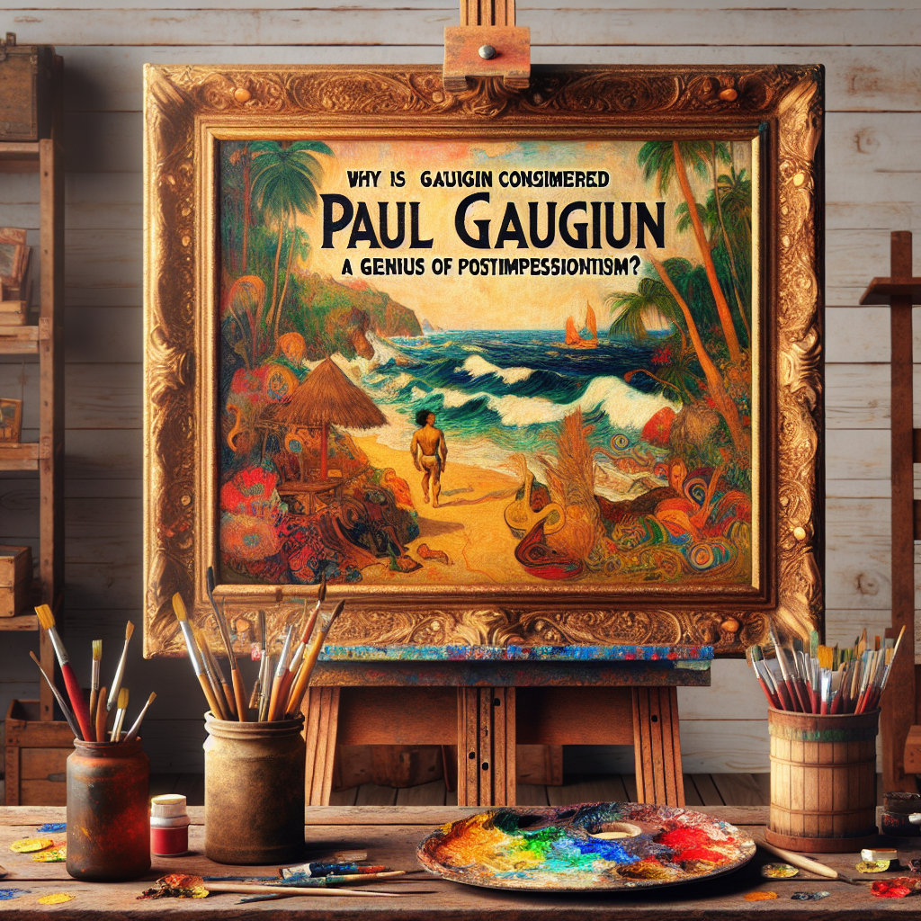 ¿Por qué Paul Gauguin es considerado un genio del postimpresionismo?