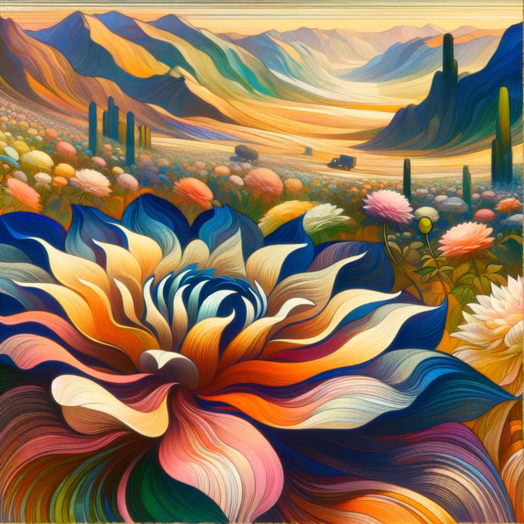 La visión única de OʼKeeffe sobre el paisaje y la flora