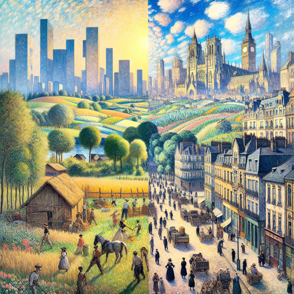 Pissarro y su visión única sobre la vida rural y urbana