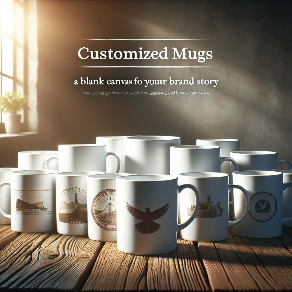 Tazas personalizadas un lienzo en blanco para tu historia de marca