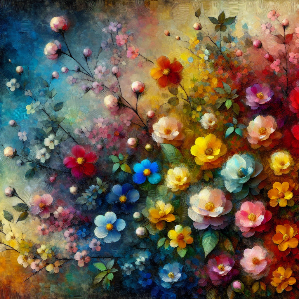 La Delicadeza y Colorido de un Cuadro de Flores