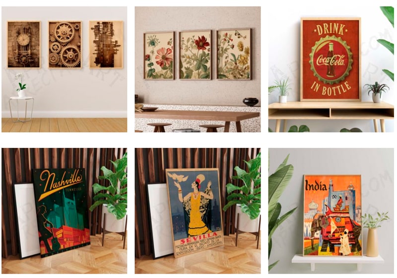 La Tendencia de los Cuadros Aesthetics en la Decoración Contemporánea