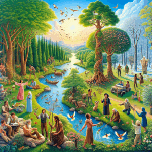 La conexión entre la naturaleza y la humanidad en sus cuadros