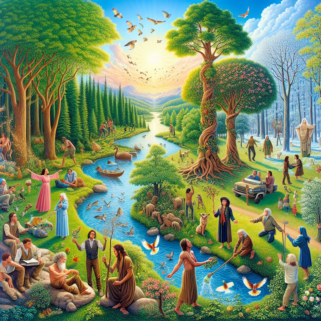 La conexión entre la naturaleza y la humanidad en sus cuadros