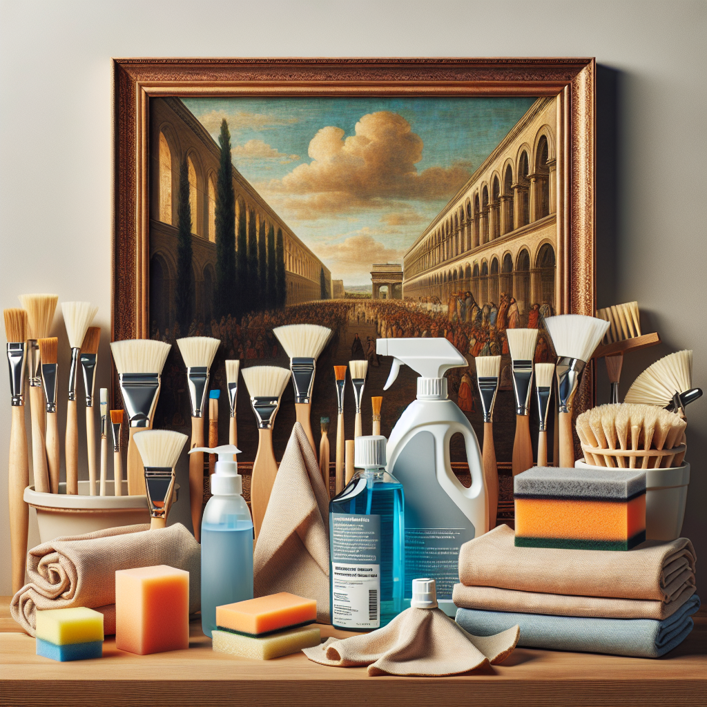 Materiales de limpieza recomendados para cuadros decorativos de gran formato