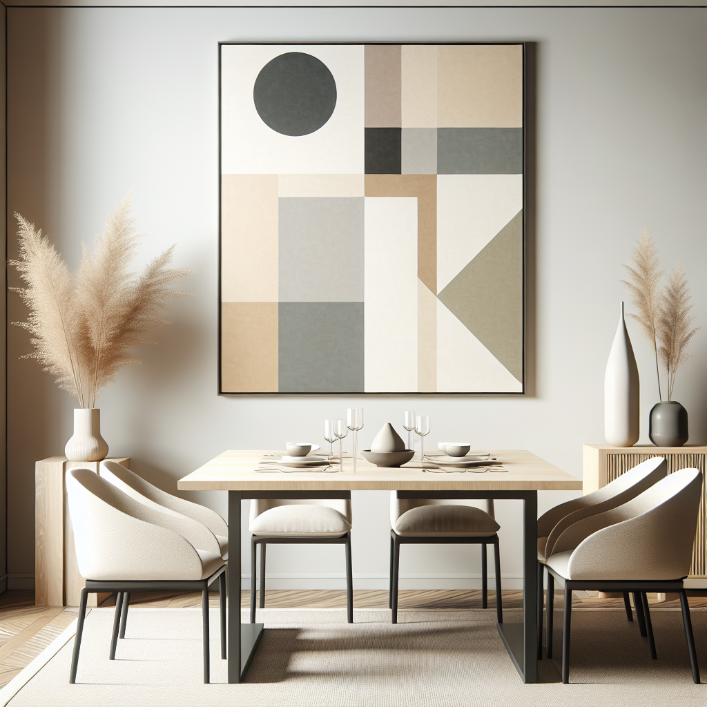 Cuadros Minimalistas para un Comedor Elegante