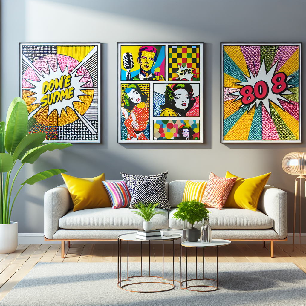 Cuadros de Arte Pop para Añadir Energía a tu Sala