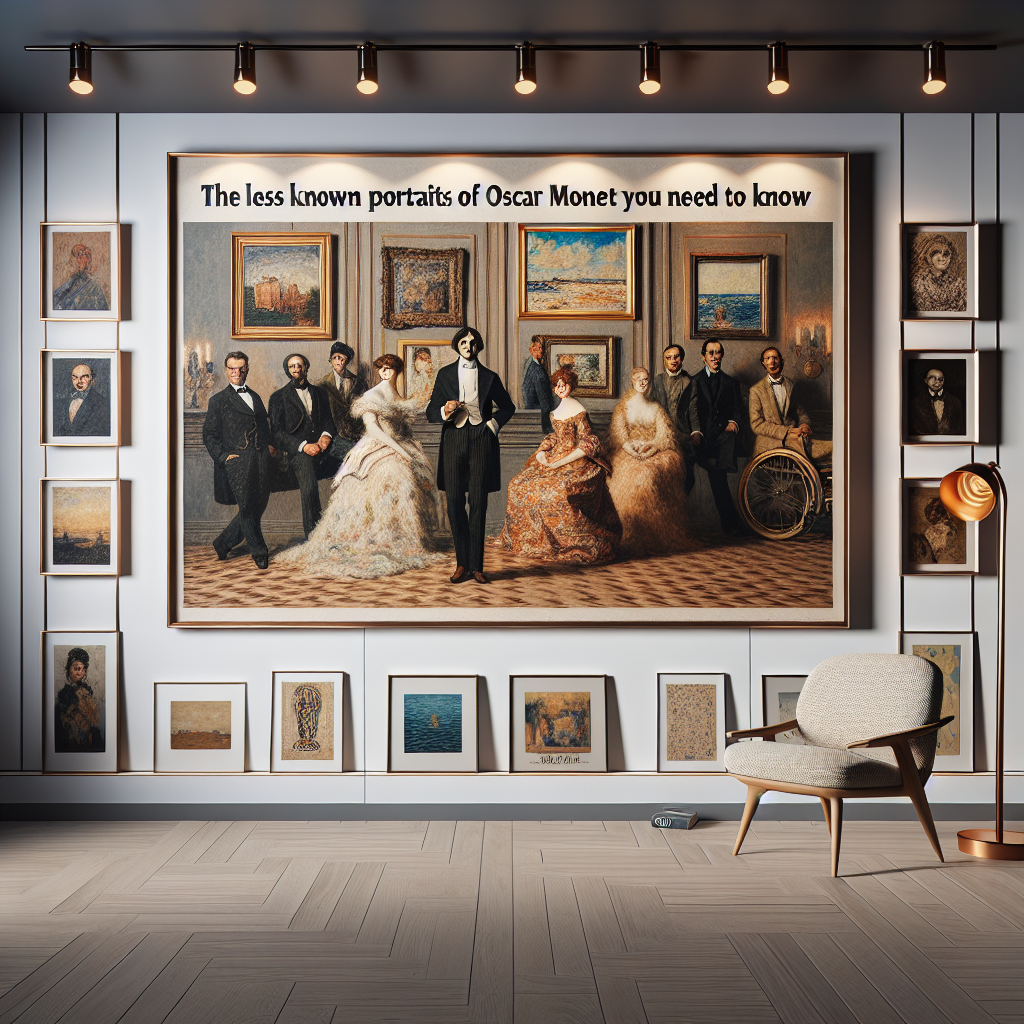 Los retratos menos conocidos de Oscar Monet que debes conocer