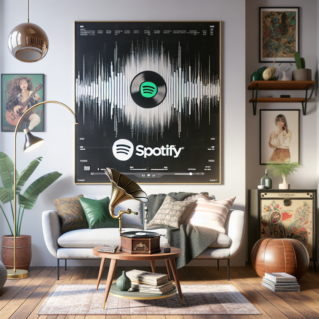 Cuadro Spotify: un recuerdo musical para tu hogar
