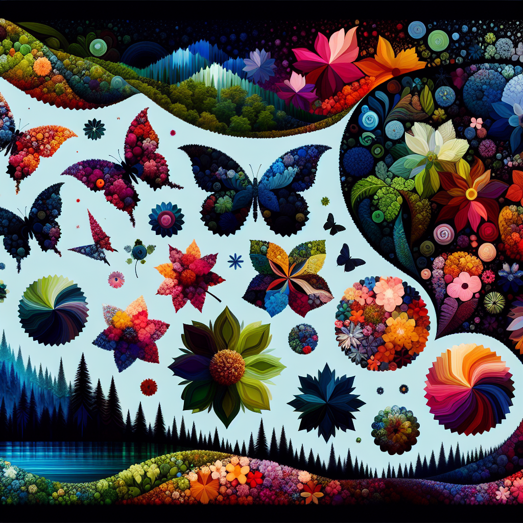 El uso del color y la forma para expresar la esencia de la naturaleza