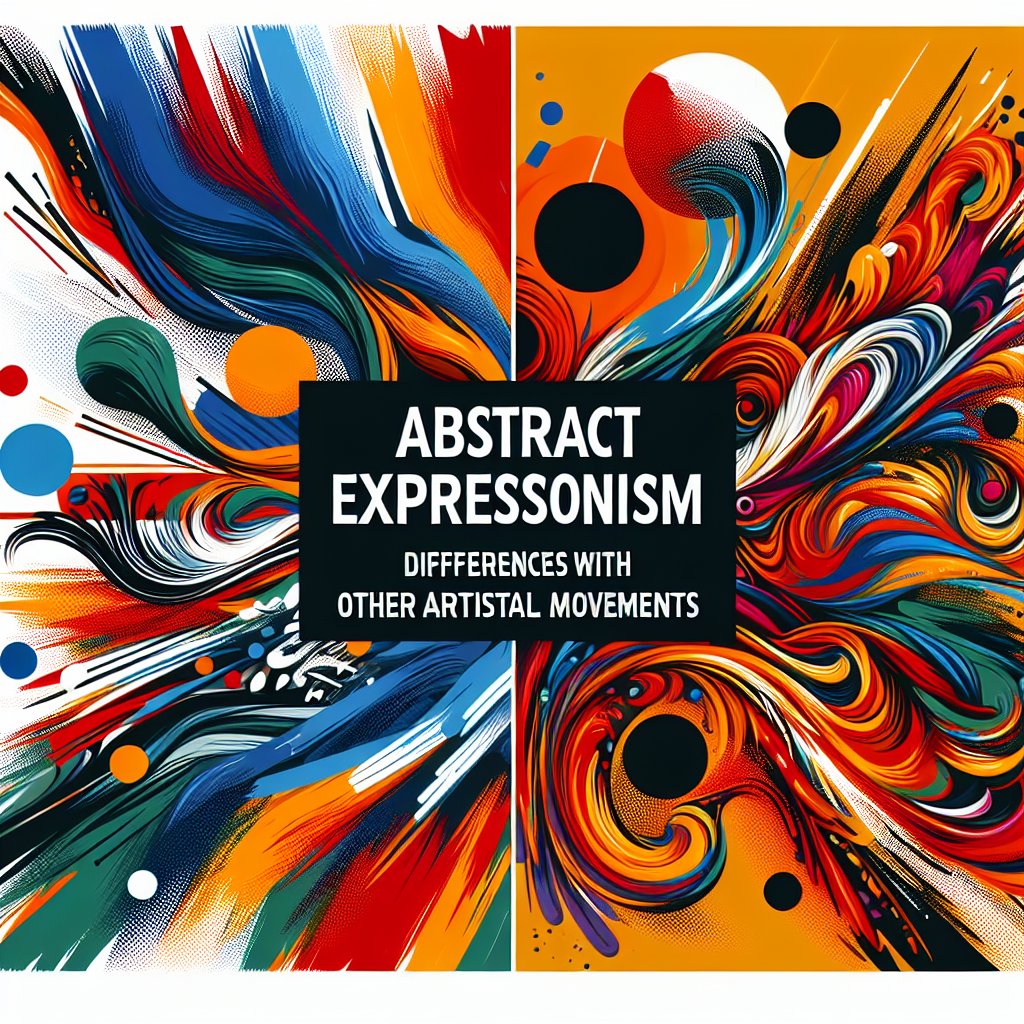 Expresionismo abstracto: diferencias con otros movimientos artísticos
