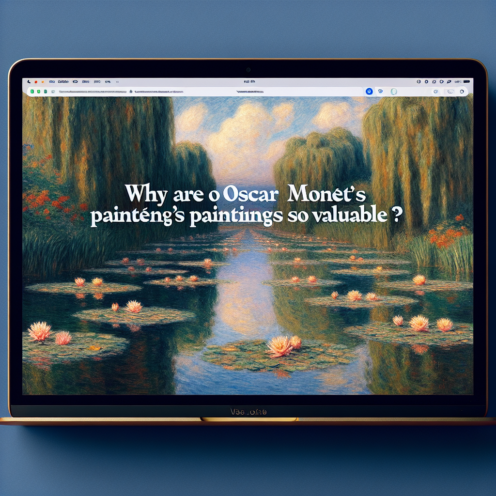 ¿Por qué los cuadros de Oscar Monet son tan valiosos?