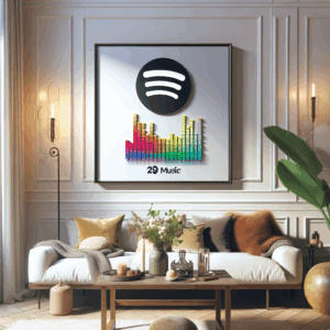 Cómo combinar tu cuadro Spotify en la decoración