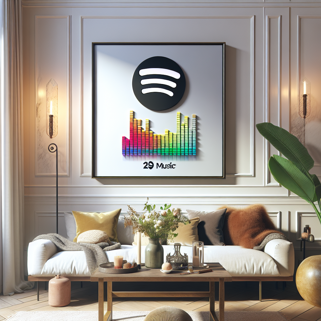 Cómo combinar tu cuadro Spotify en la decoración