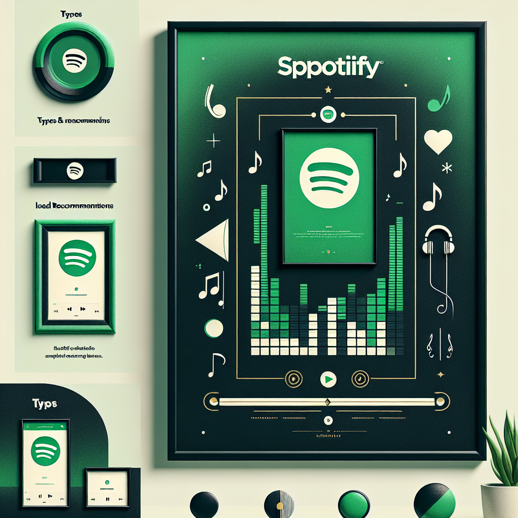 Cuadro Spotify con marco: tipos y recomendaciones