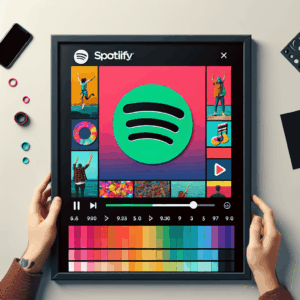 Personaliza tu cuadro Spotify con fotos y colores únicos