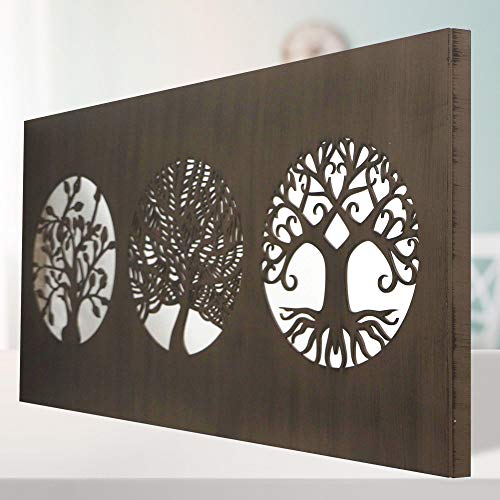 11 Ideas Creativas de Adornos de Pared para Transformar la Decoración de tu Habitación de Matrimonio Cuadro Árboles de la Vida