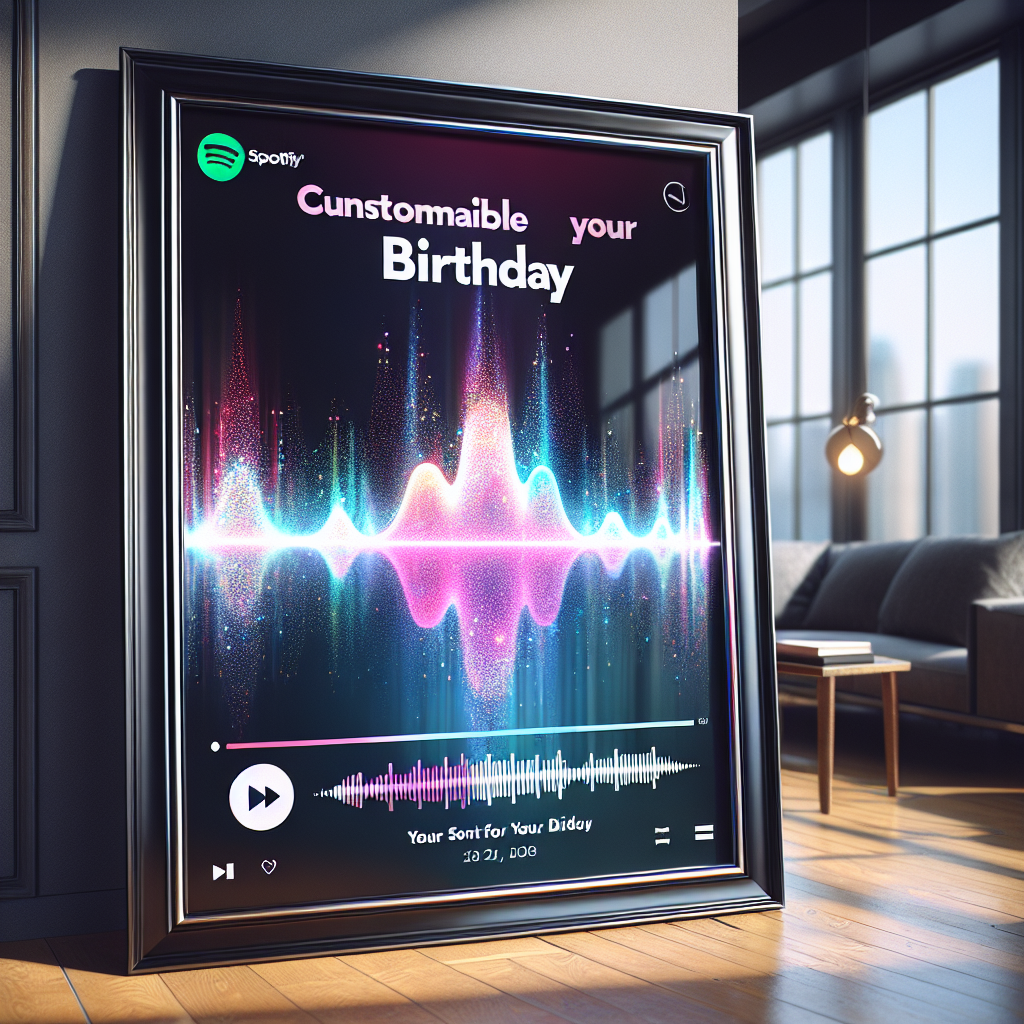 Cuadro Spotify: el detalle perfecto para cumpleaños