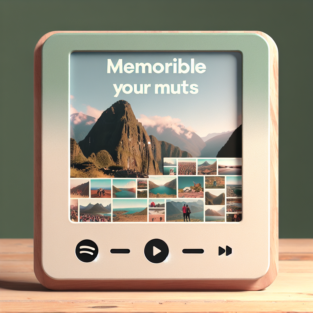 Cuadro Spotify para recordar viajes y momentos especiales