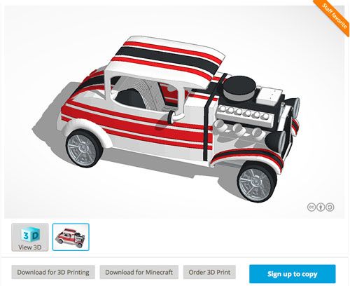 Descubre los Mejores Bancos de Imágenes 3D para Descargar e Imprimir Gratis TinkerCAD 3D Print Example