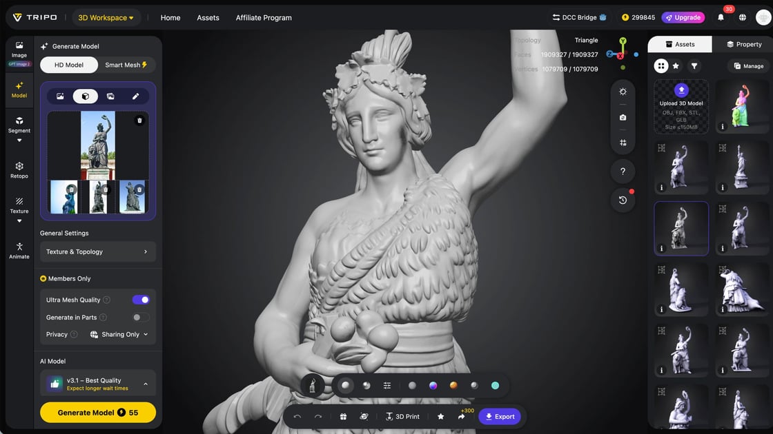 IA para Impresión 3D: Tripo Supera a Meshy y Hitem3D en Nuestras Evaluaciones