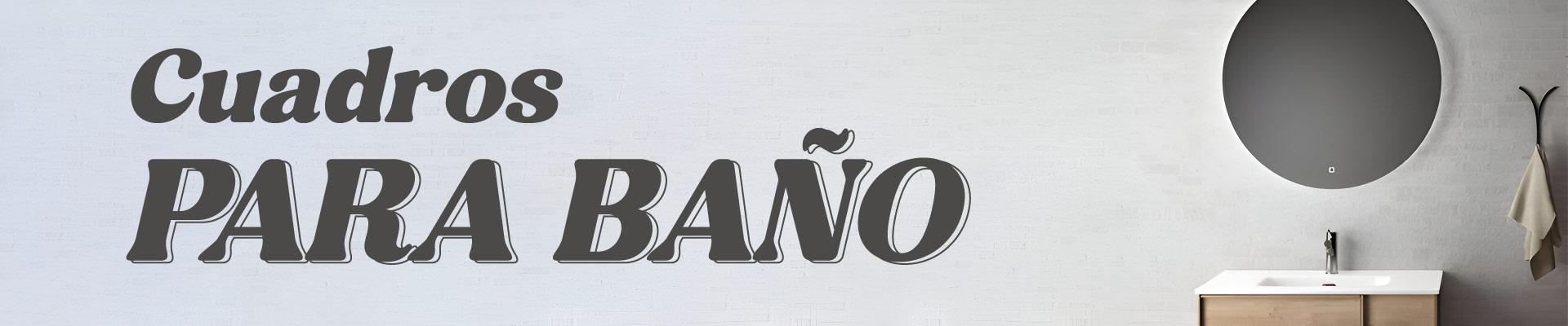 Cuadros para Baños - Verde Claro - Turquesa (Cian) - Naranja - Blanco - Azul - Multicolor